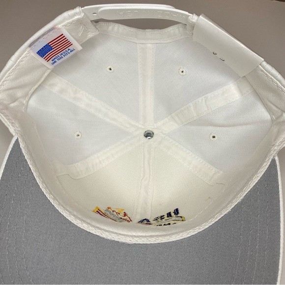 USA Land of the free Made in the USA white Snapback Hat - Picture 2 of 5